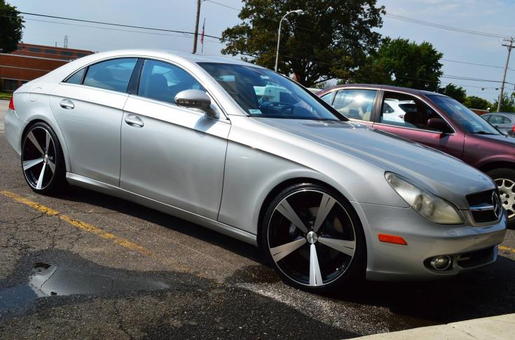 MERCEDES CLS 350 PRESTIGE SPIN BLACK MACHINED FACE